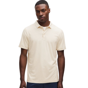 Lululemon Men's Evolution Ivory Blend Technical Polo Size XL.‎ EUC